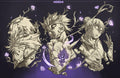 poster anime fantasy • illustration dark fantasy • art mural violet • décoration manga • poster monochrome • affiche fantasy • Hoshi illustration • poster artiste indépendant français • FEELING