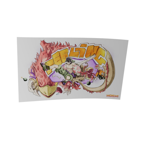 Objet 3D du poster Dinos de hoshi Illustration